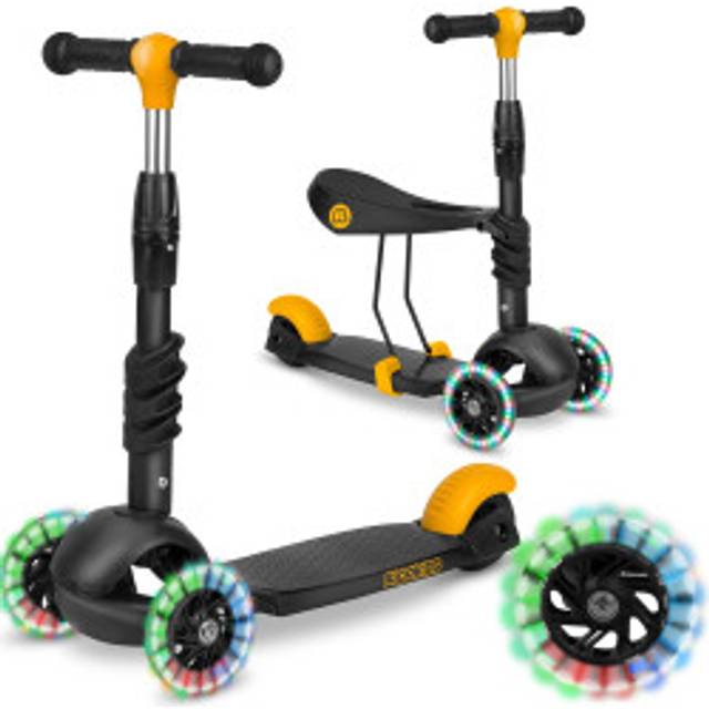 Trehjulig sparkcykel Ricokids Cubi - svart och orange