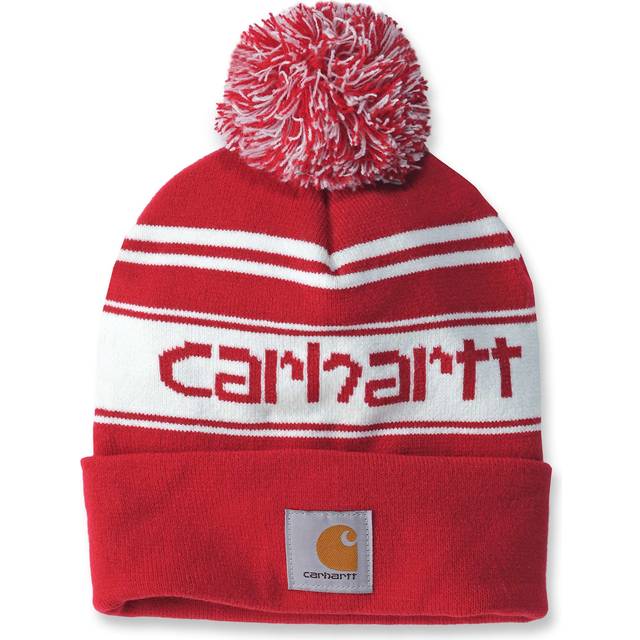 Carhartt Pom-Pom Logo, beanie , color: Red/White (R92) , size: One Size
