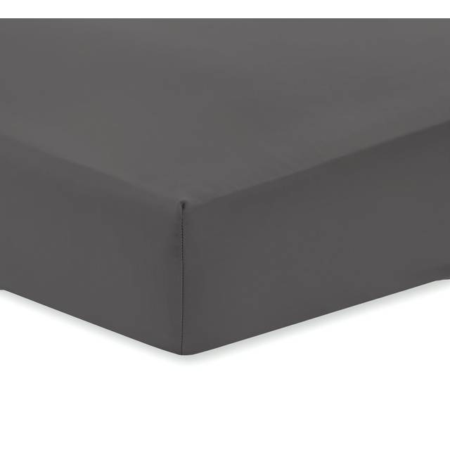 400 Thread Count 100% Cotton Sateen Fitted Sheet - Blush (Super King (6&#39;))