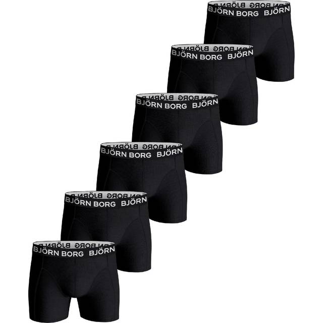 Björn Borg Cotton Stretch Boxer + Toilet Case 6-Pack, Kalsonger herr (S)