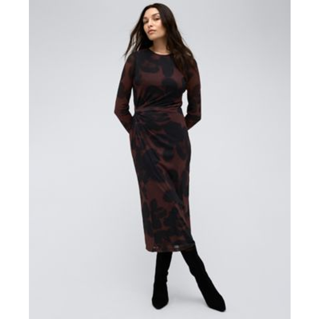 Kenneth Cole Knotted Midi Dress