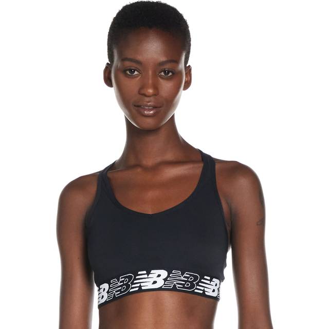 New Balance Womens Pace Bra 3.0 Size: Small, Colour: Black