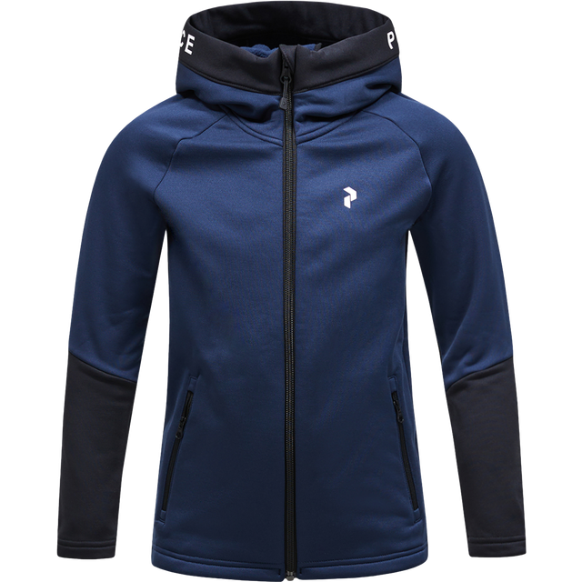 Peak Performance Junior Rider Zip Hood Blue Shadow/Black, 160