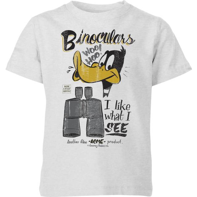Looney Tunes ACME Binoculars Kids' T-Shirt - Grey - 7-8 Years