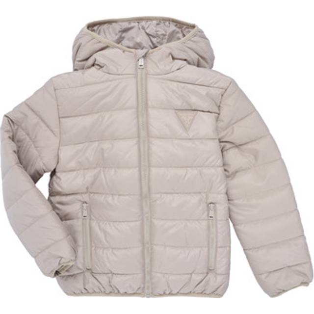 Guess  Duffel coats HOODED LS PADDED PUFFER W ZIP  - 4 ans - Beige - 4 ans