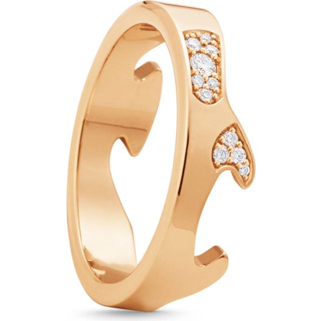 Georg Jensen Fusion Cloud end ring 1648AB i rosaguld med brillanter