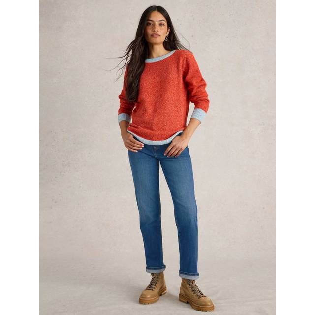 White Stuff Taylor Straight Jeans, Mid Blue