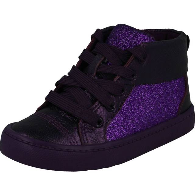 (Purple, UK 5.5 Infant) Girls Clarks Casual Ankle Boots City Oasis HT - F Fit
