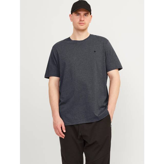 Jack & Jones Paulos Logo T-Shirt - Grey Grey Melange - JACK & JONES - Size: L(47)