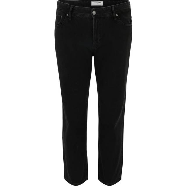 Jack & Jones Plus Chris Original Loose Fit Jeans - Black, Black, Size 52, Inside Leg Long, Men -  inside leg LONG,52