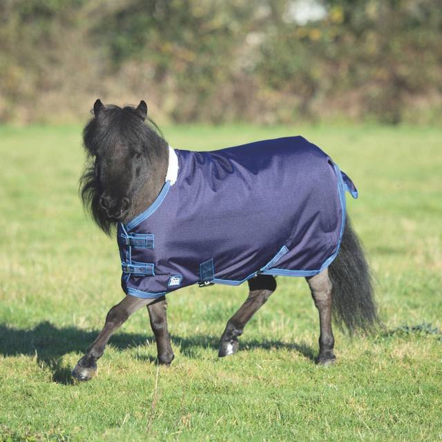 (Navy, 3'0) Shires Tempest Original Lite Mini Turnout Rug