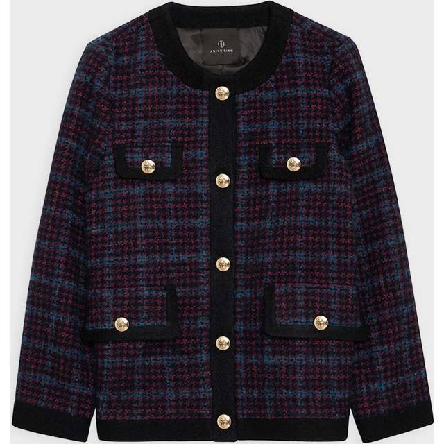 Lydia Jacket - Blue And Red Tweed S