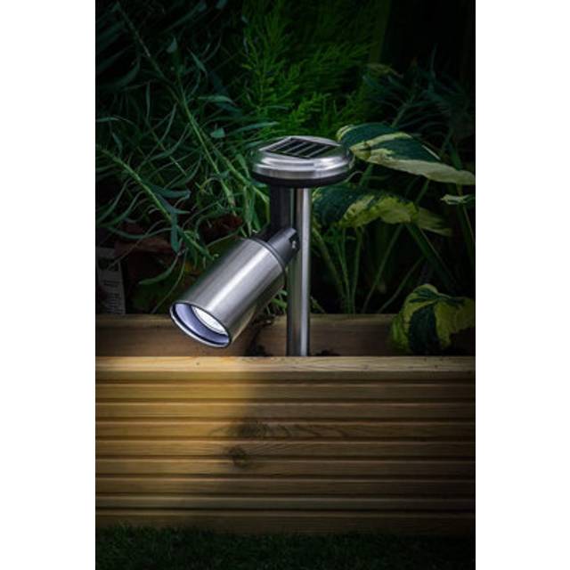 Stainless Steel Silver Spot Pond Path Border Solar Light Garden - Noma