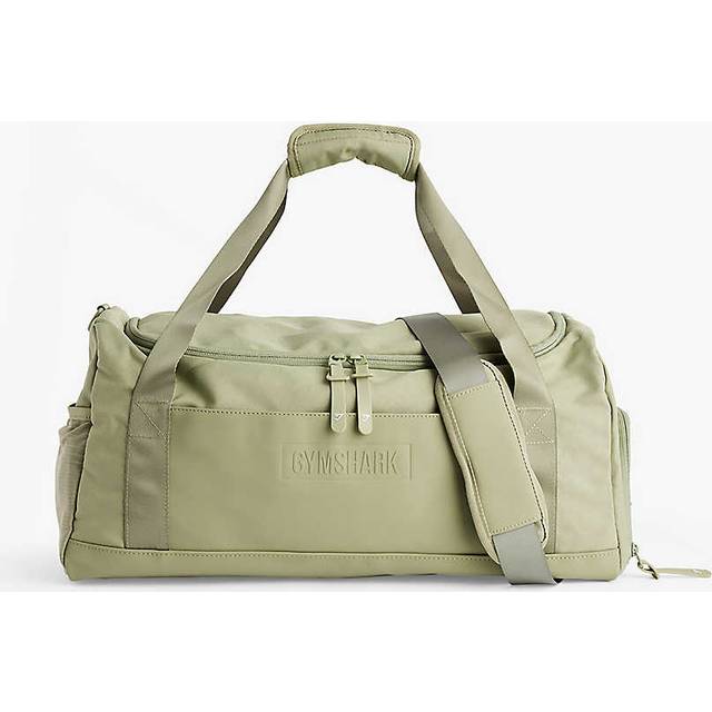 Gymshark Womens Gs Natural Sage Green Everyday Holdall Small Woven Duffle Bag