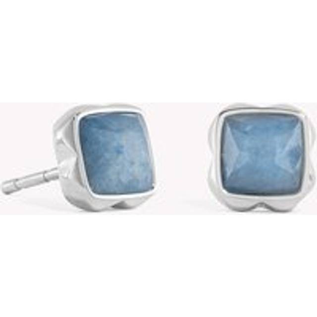 Coeur De Lion Elegance Gemstones Earrings Blue Aventurine March Birthstone For Women - blue