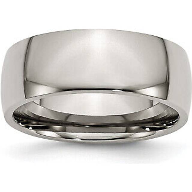 Chisel TB2-6.5 8 mm Titanium Polished Band, Size 6.5