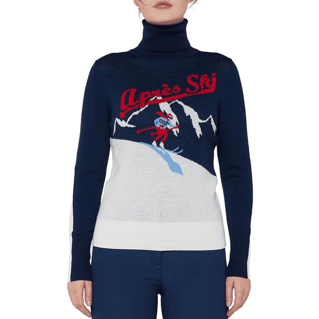 After Ski Sweater - NAVY BLUE - X-Small