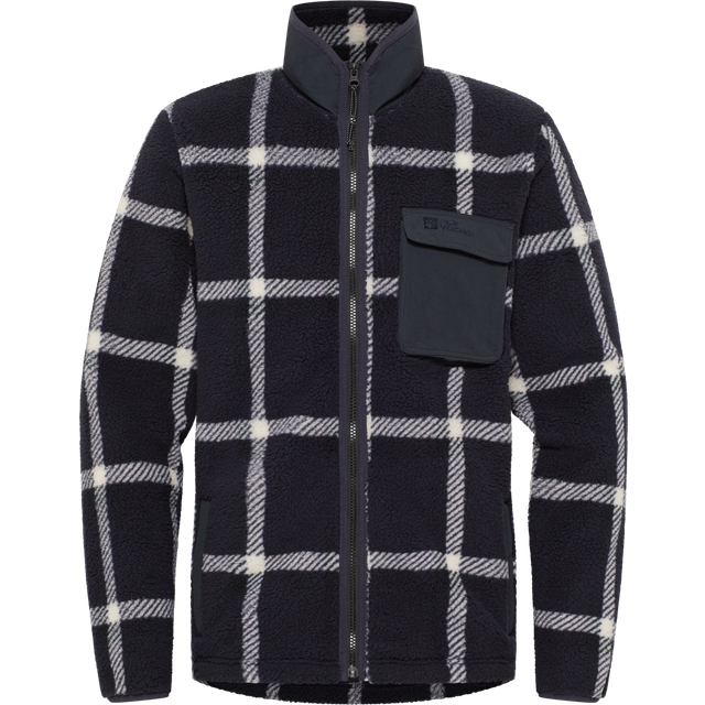 Jack Wolfskin Mens Felslicht Check Jacket - Navy - L