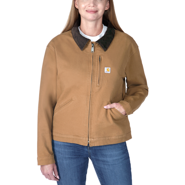 Carhartt RELAXED FIT CANVAS DETROIT JACKETCARHARTT® BROWN / XS