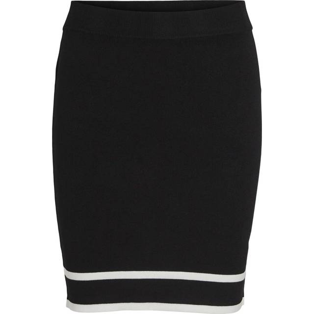 VILA Viblair Pencil Skirt Black Detail: Snow M
