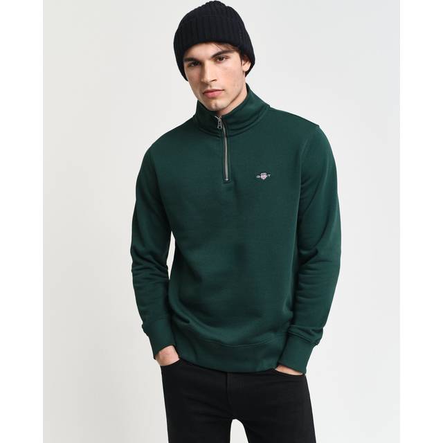 GANT Reg Shield Half Zip Sweat |Grön |XXL