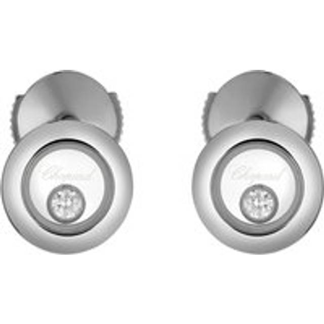 Chopard Happy Diamonds Icons 18ct White Gold 0.10ct Diamond Stud Earrings