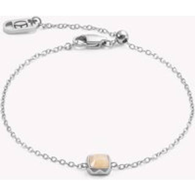 Coeur De Lion Elegance Gemstones Bracelet Cream Jade June Birthstone For Women - cream