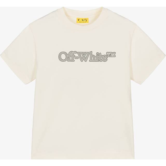 Off-white C/o Virgil Abloh Boys Off White - Reflecti Kids Big Bookish Logo-print Cotton-jersey T-shirt 8 Years