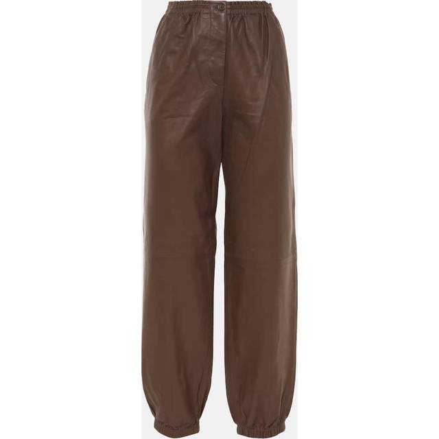 Joseph Leather sweatpants - brown (UK 12)