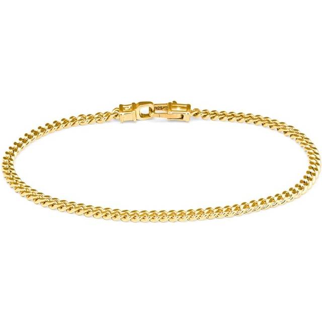 18K Gold Curb Bracelet M