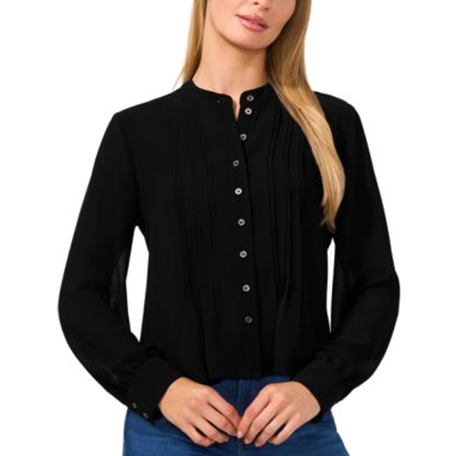 Cece Button-Up Blouse