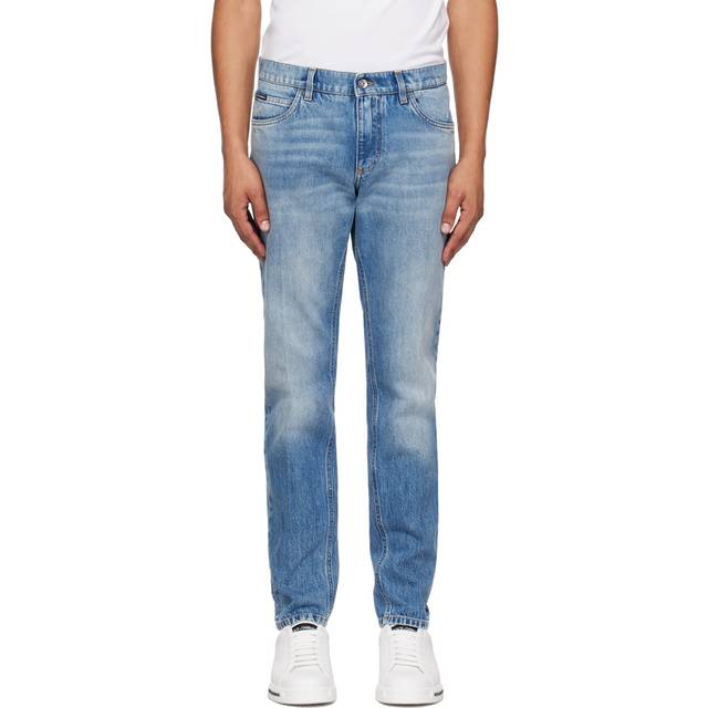 Dolce&Gabbana Blue Faded Jeans - S9001 VARIANTE ABBIN - IT 52