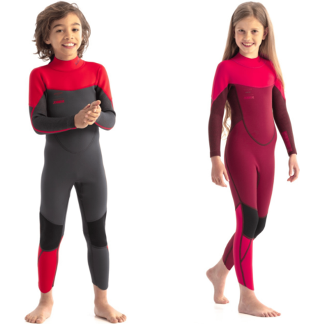 Jobe Kids Boston 3/2mm Red Full Wetsuit - 4