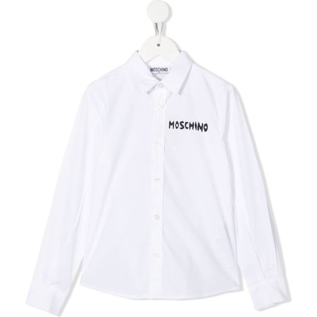 Moschino Skjorta - Vit m. Gosedjur - Moschino - 4 år (104) - Skjorta