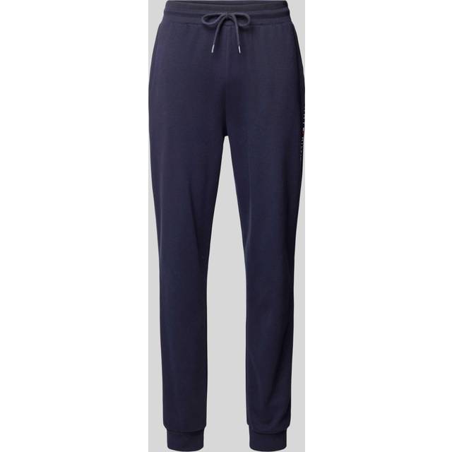 Tommy Hilfiger Men's TH Original Logo Lounge Jogging Bottoms, Navy - Black