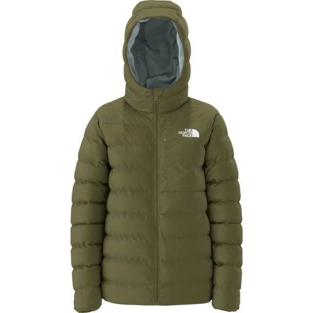 The North Face - Girl's Reversible Perrito Hooded Jacket - Synthetic jacket size XL, olive