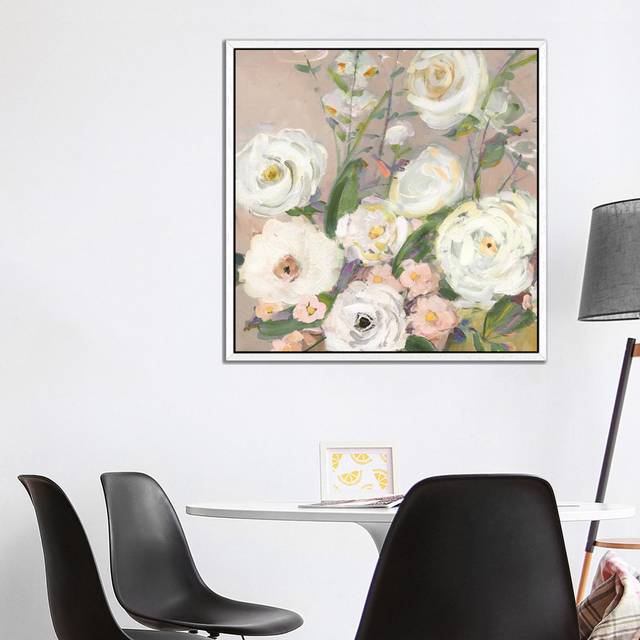 Naive Garden II by Sally Swatland - Gallery-Wrapped Canvas Giclée on Canvas - White Framed (93.98 cm H x 93.98 cm W)