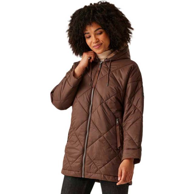 Regatta Women's Water-repellent Emila Quilted Jacket Dark Brownwarm Taupe, Size: 16