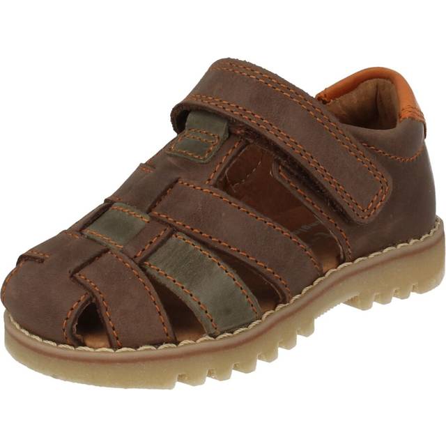 (UK 4 Infant, Brown) Infant Boys Startrite Closed Toe Sandals Climb - F Fit
