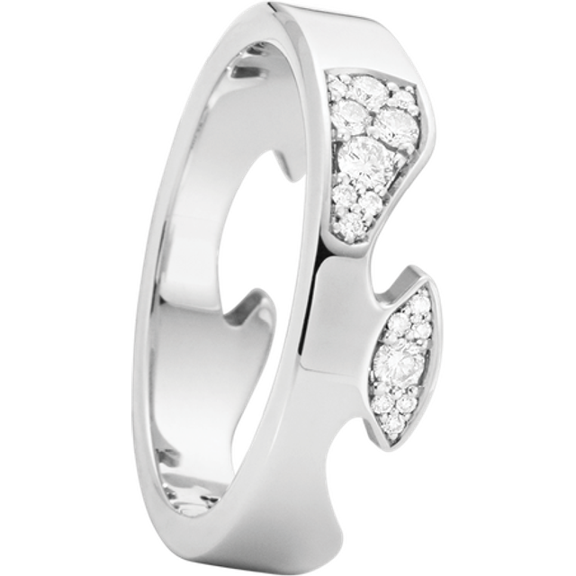 FUSION ytterring AA (stl. 60), Georg Jensen, 18 k vitt guld