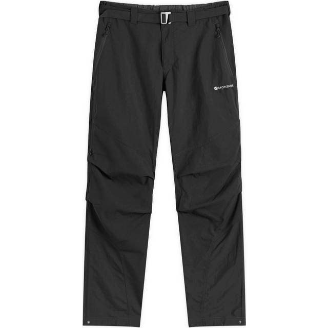 Montane Terra Pants Technical Softshell Trousers, 34" Regular Black - 34" | 32"