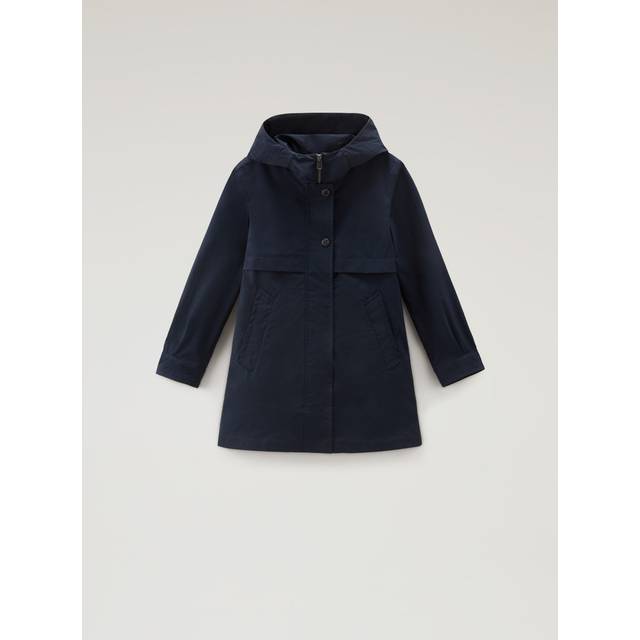 Woolrich Girls' Summer Parka in Urban Touch Blue Size 6