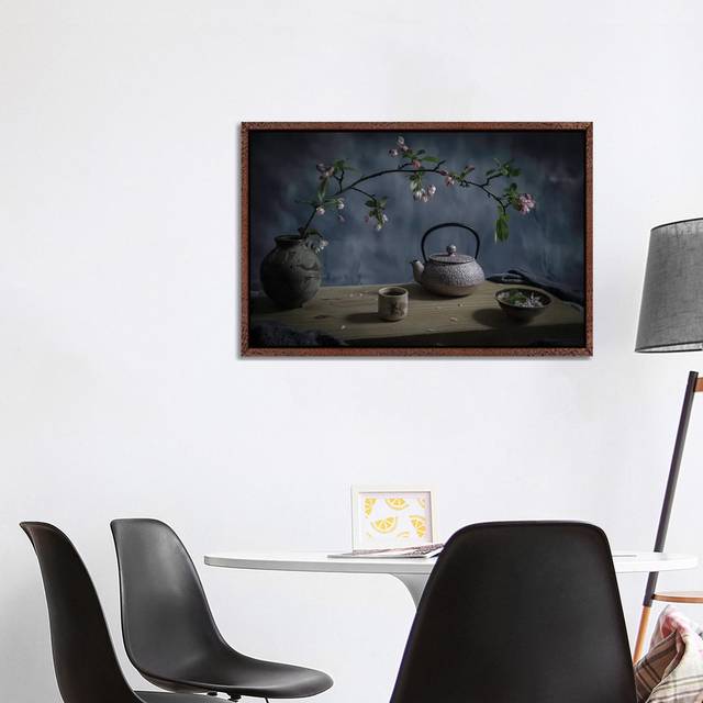 Japanese Tea by Binbin L. - Gallery-Wrapped Canvas GiclÃ©e on Canvas - Classic Wood Framed (66.04cm H x 101.6cm W x 3.81cm D)