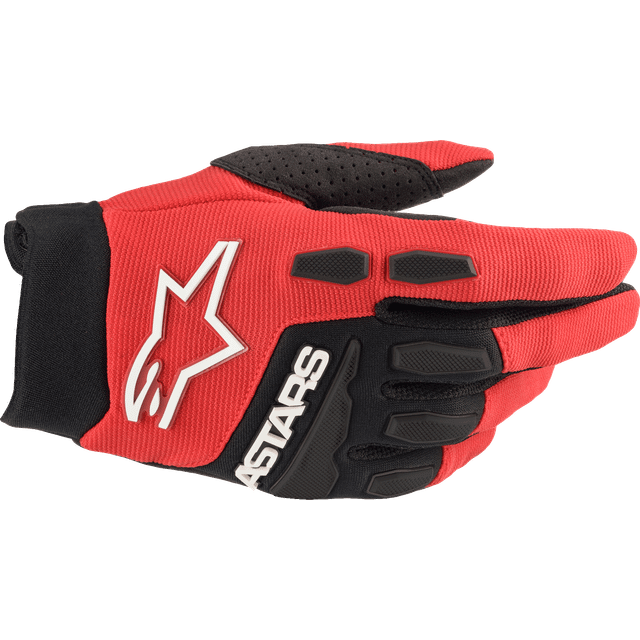 Alpinestars Full Bore Youth Motocross Gloves, black-red, Size S