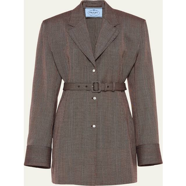 Prada Women's Multicolor Wool Blazer | Size 40 | P564OHSOOO14XI Color F0005 - Multicoloured (40)