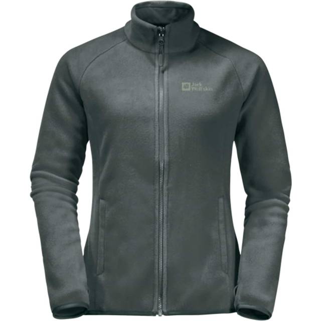 (XS, Slate Green) Jack Wolfskin Womens Moonrise Full Zip Warm Recycled Fleece Sweater