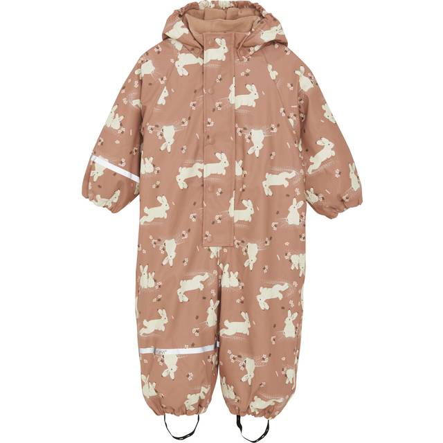 CELAVI Rainwear Suit - Aop, W. Fleece |Rosa |100