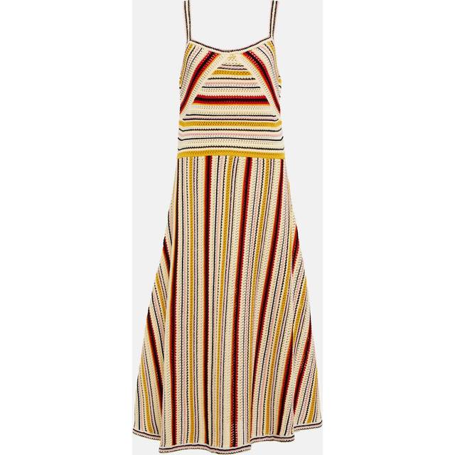 Zimmermann Vitali stripe crochet midi dress - multicoloured (UK 12)