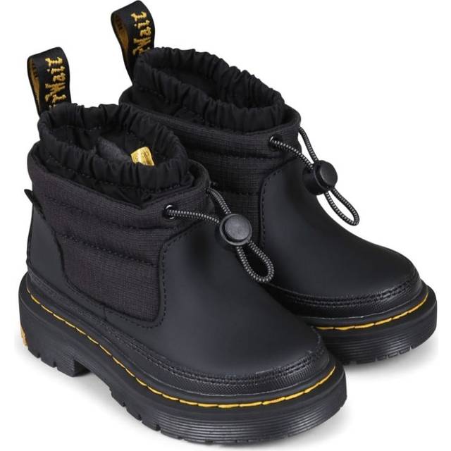 Dr. Martens Kids - Cullen ankle boots - kids - Leather/Polyester/Rubber/Fabric - 22 - Black