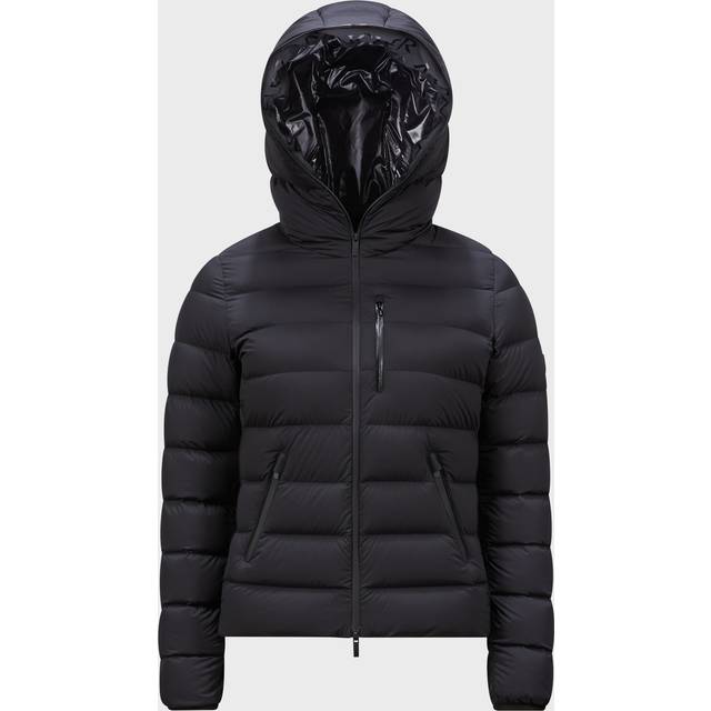 Moncler, Down Jackets, female, Black, M, Black Puffer Jacket with Hood